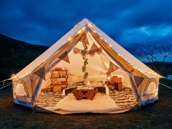 Glamping accommodation website design for Gold Coast eco-friendly and luxury camping stays