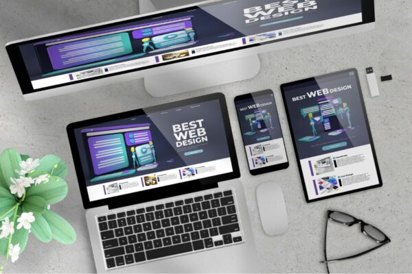 Responsive website design for Gold Coast short-term rental owners, showcasing mobile-friendly layouts across devices